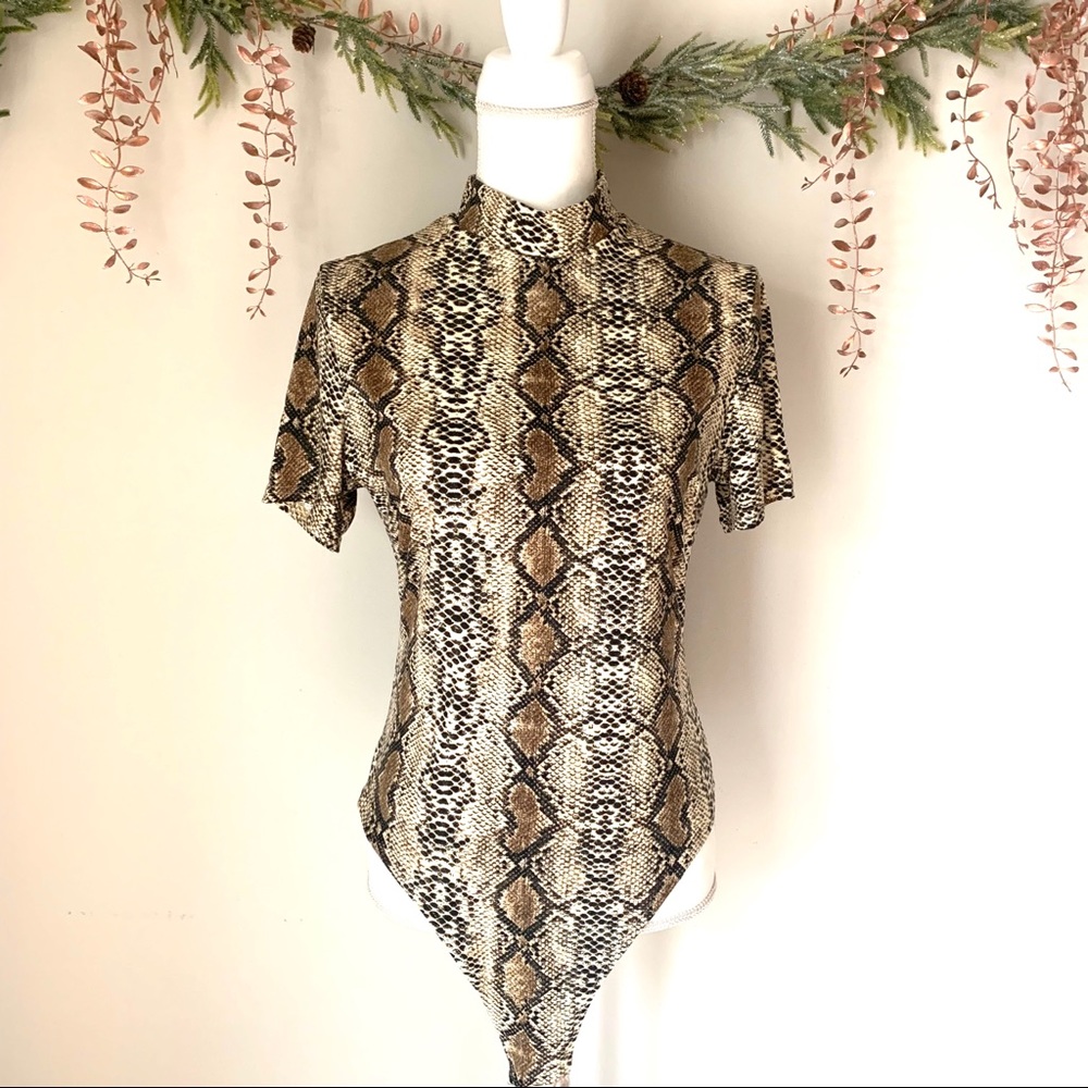 Women’s Snake Skin Print Bodysuit